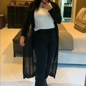 Acrobat long black duster